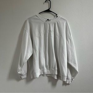 H&am Divided Crew Neck Sweater Embroidered